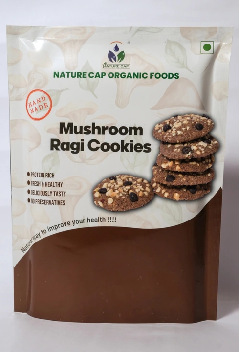 MUSHROOM RAGI COOKIES  uploaded by NATURE CAP ORGANIC FOODS on 9/6/2023
