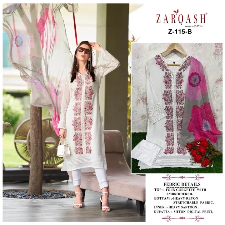 *ZARQASH READYMADE Collection*

*D.no :- Z 115*

 *Designer stylish Tunic Heavy Embroidery & Stylish uploaded by Ayush fashion on 9/6/2023