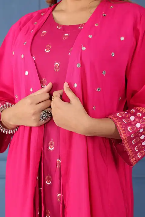 Women kurta with jacket set  uploaded by Aleexa Outlet on 9/6/2023