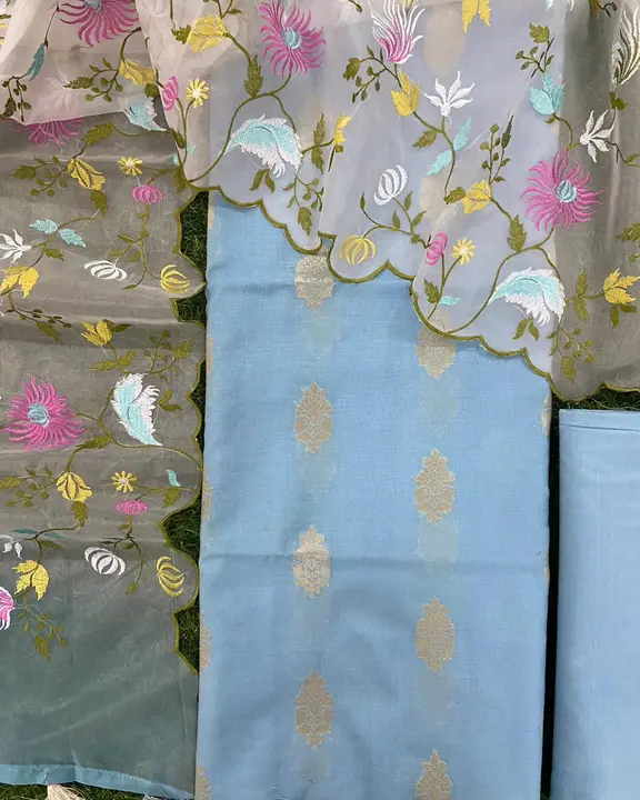 Banarasi Mercerised Silk Suits  uploaded by REGALIA WEAVERS ENTERPRISES on 9/6/2023