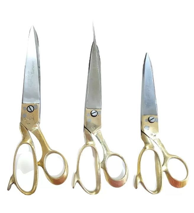 Combo of 3 Tailor Scissors 
8,9,10 Inch
Carbon funner steel with brass handelen uploaded by business on 7/17/2020