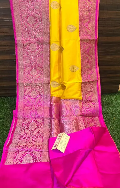 Pure katan handloom banarasi silk sarees  uploaded by business on 9/6/2023