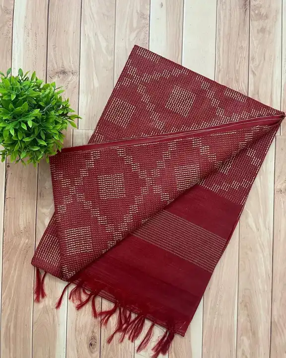 Woven design silk saree uploaded by business on 9/6/2023