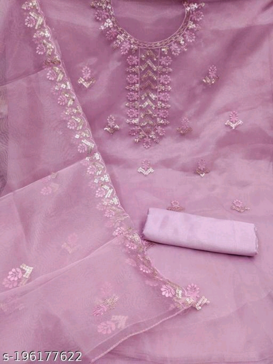Embroidered Organza Suits uploaded by Reliable shopping mall on 9/6/2023
