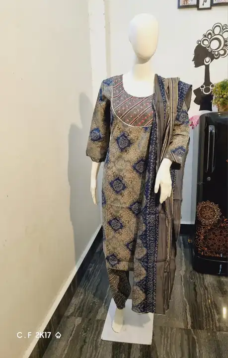 3pis kurti set uploaded by Niharika fashion on 9/6/2023