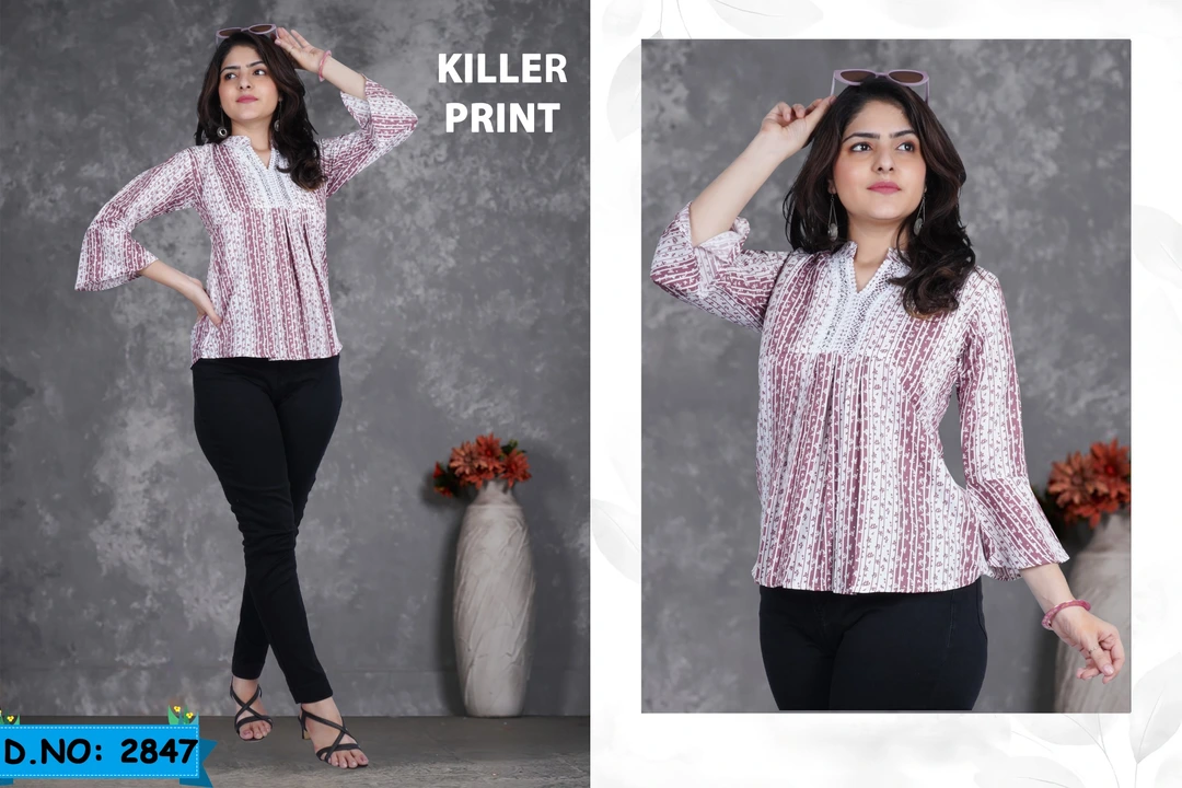 Killer Print Fabric Top  uploaded by business on 9/6/2023
