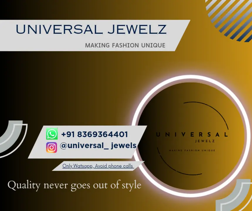 Visiting card store images of Universal jewelz