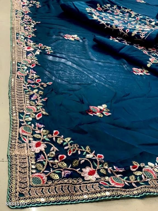 Partywear soft rangoli silk saree uploaded by Bala ji store on 9/6/2023