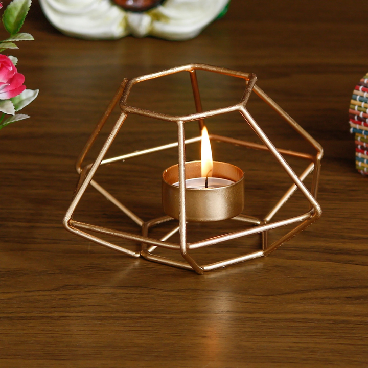 🙃Golden Metal Decorative Handcrafted tea light candle holder
 uploaded by business on 9/7/2023