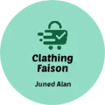 Business logo of Clathing faison