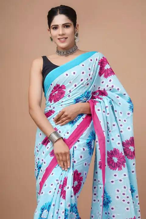Cotton mulmul saree  uploaded by business on 9/7/2023
