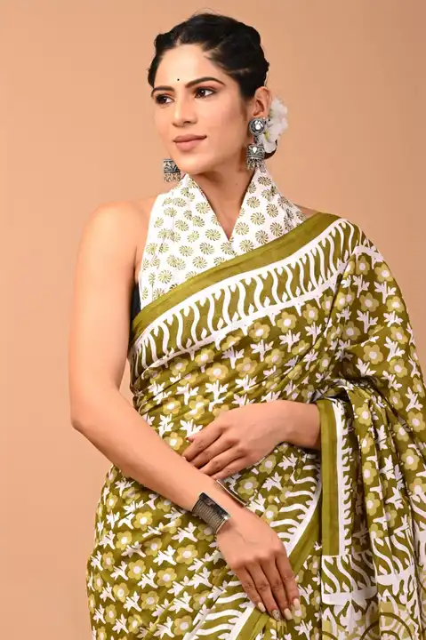 Cotton mulmul saree  uploaded by Divya print on 9/7/2023