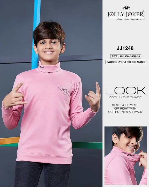Jj 1248 Jolly Joker Boys Tshirt uploaded by Kavya style plus on 9/7/2023