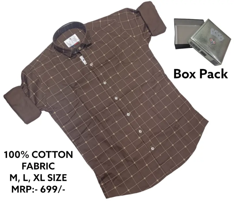 ♦️♣️1KKA♥️♠️ EXCLUSIVE BOX PACKING COTTON PRINTED SHIRTS FOR MEN uploaded by Kushal Jeans, Indore on 9/7/2023