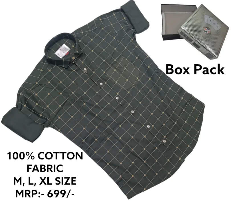 ♦️♣️1KKA♥️♠️ EXCLUSIVE BOX PACKING COTTON PRINTED SHIRTS FOR MEN uploaded by Kushal Jeans, Indore on 9/7/2023