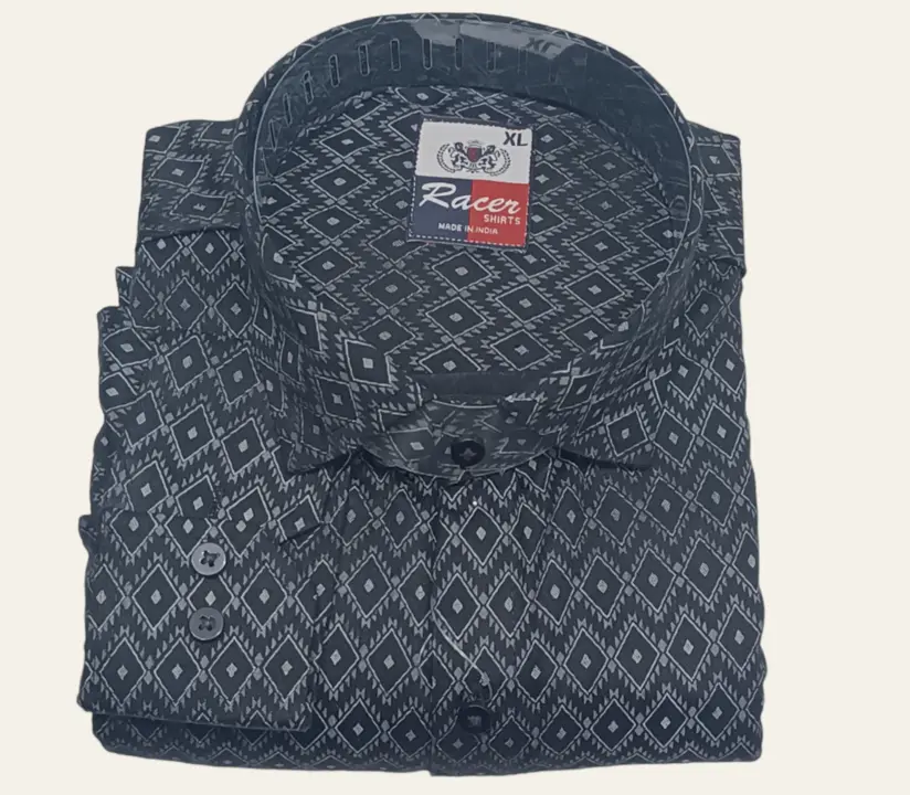 🏁🏁RACER PLUS🏁🏁(SUB BRAND OF 1KKA) EXCLUSIVE PC COTTON PRINTED BOX PACK SHIRTS FOR MEN uploaded by Kushal Jeans, Indore on 9/7/2023