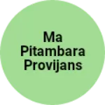 Business logo of Ma pitambara provijans sirmour rewa m p