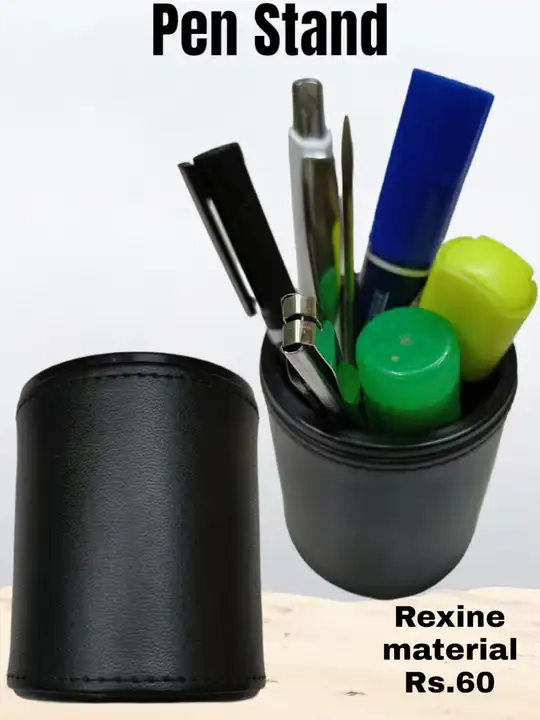 Rexine Pen Stand 🖊️🖋️🖊️ uploaded by business on 9/7/2023