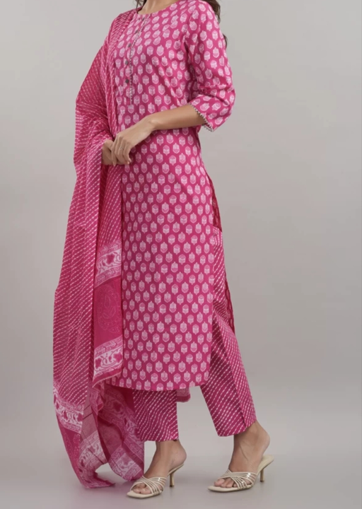 Women Kurta, Pant With Dupatta Set  uploaded by NR Creations on 9/7/2023