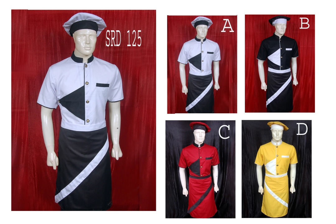 Service waiter coat apron cap set uploaded by Deepak singhal huf on 9/7/2023