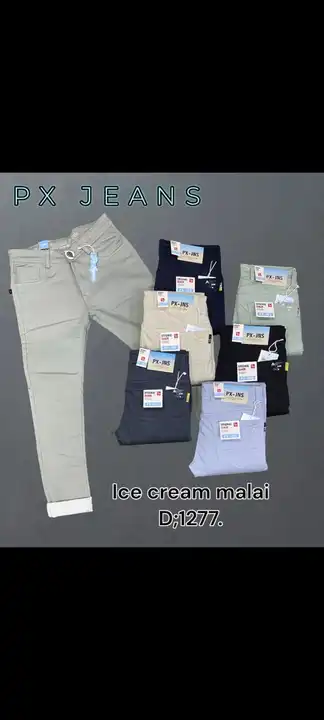 Malai fabric Men's streachable jeans uploaded by MAMTA COLLECTIONS on 9/7/2023