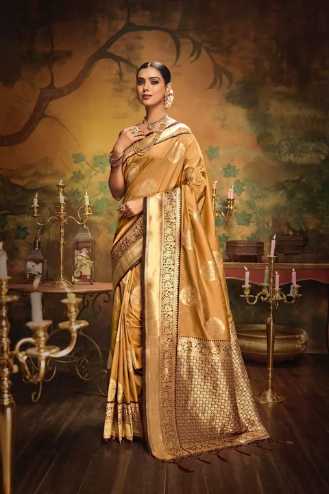 Soft silk saree with zari uploaded by VARDHAK COLLECTION  on 9/7/2023