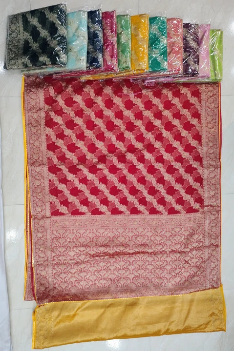 Organza saree  uploaded by business on 9/7/2023