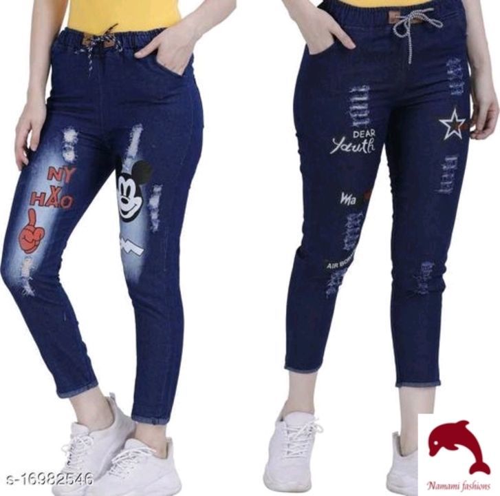 Stylish Graceful Women Jeans uploaded by Namami collections on 3/20/2021