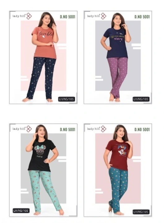 Lh Ns 105 Lady Hill Pyjama Night Suits uploaded by business on 9/8/2023