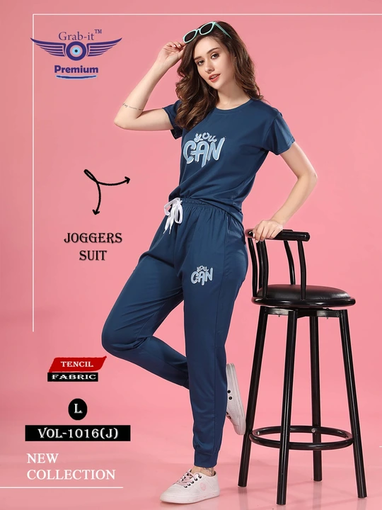 Vol 1016 J Grab It Joggers Night Suits uploaded by Kavya style plus on 9/8/2023