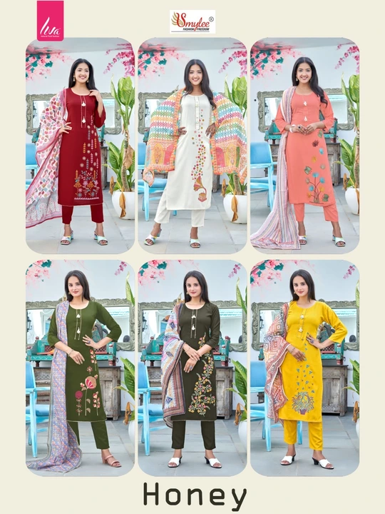 Honey Smylee Readymade Pant Style Suits uploaded by business on 9/8/2023
