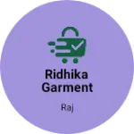 Business logo of Ridhika garment stor