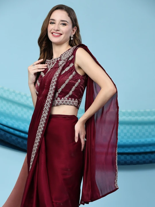 A 240 Amoha Ready To Wear Saree uploaded by Kavya style plus on 9/8/2023