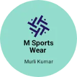 Business logo of M sports wear