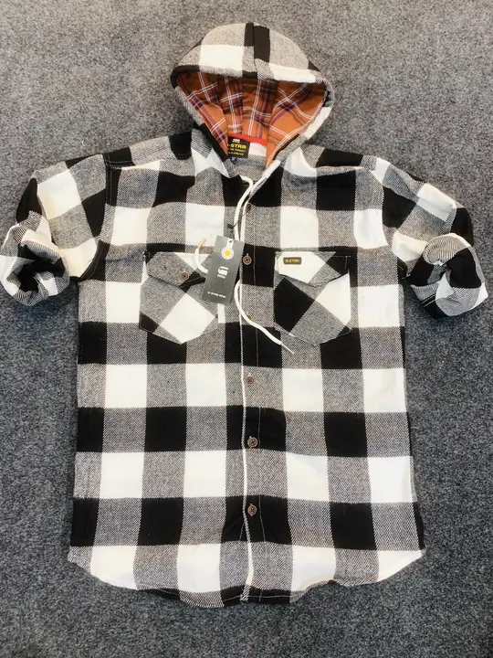 Woolen shirt with hood uploaded by Bhatia traders on 9/8/2023