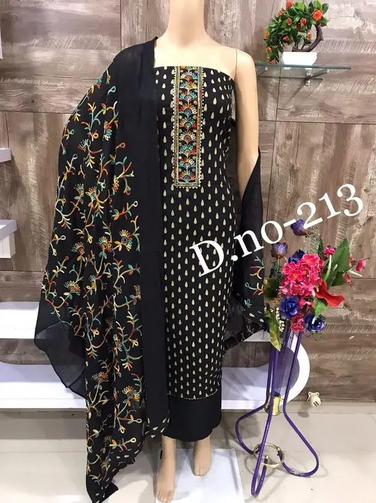 Dupatta pure cotton with fancy work uploaded by business on 9/8/2023