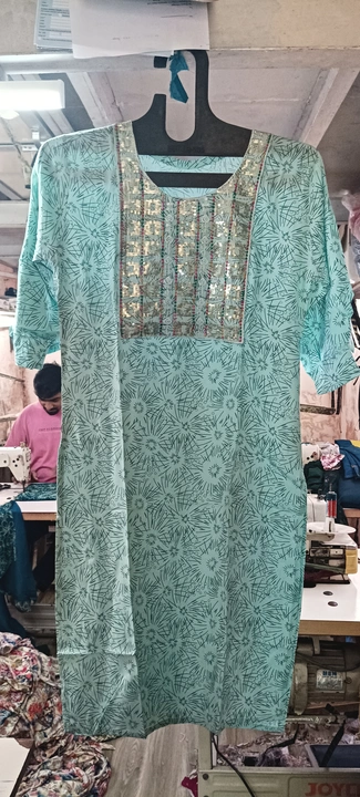 Riyon kurti with pach work uploaded by S. S. Selection on 9/8/2023