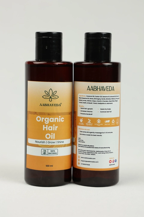 Organic Hair Oil  uploaded by Aabhaveda  on 9/8/2023