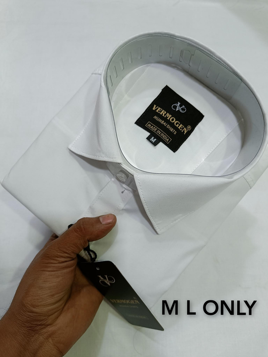 Plain white shirts uploaded by MUMBAI SHIRTS  on 9/8/2023