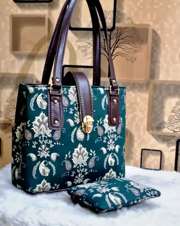 Jaipuri hand block printed handbags uploaded by Print Factory Bagru on 9/8/2023
