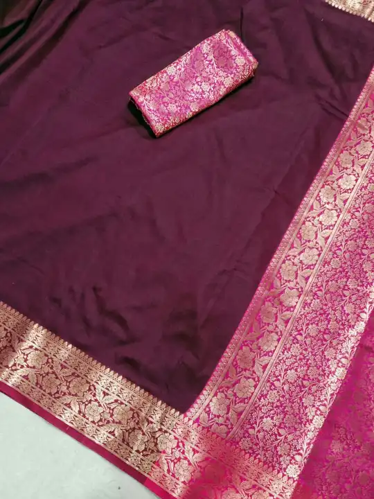 Banarasi semi katan softy silk saree  uploaded by MD.Noor creation manufacturer  on 9/8/2023