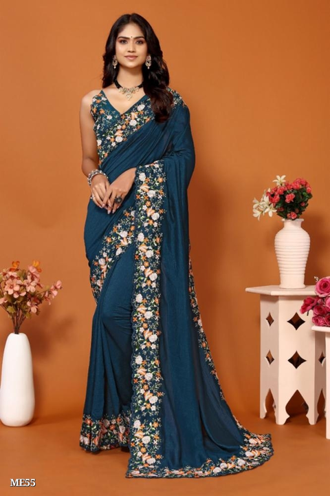 Women's Vichitra Silk Embroidered Lace Border Saree With Embroidery Blouse Piece

 uploaded by Bala ji store on 9/9/2023