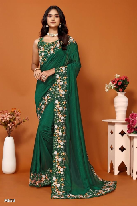 Women's Vichitra Silk Embroidered Lace Border Saree With Embroidery Blouse Piece

 uploaded by Bala ji store on 9/9/2023