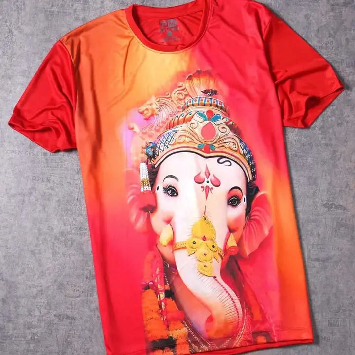 Ganpati rent t-shirt  uploaded by Fashion world on 9/9/2023