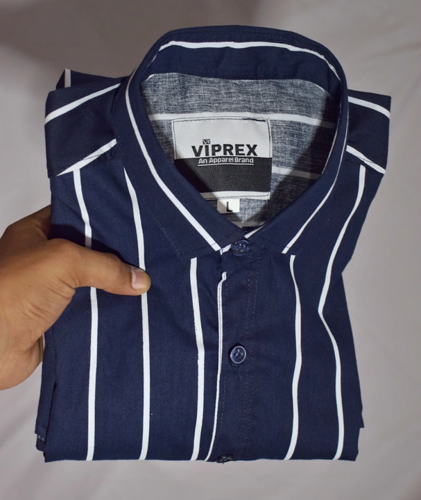 Lining shirts pure cotton blend Blue uploaded by Viprex Shirting  on 9/9/2023