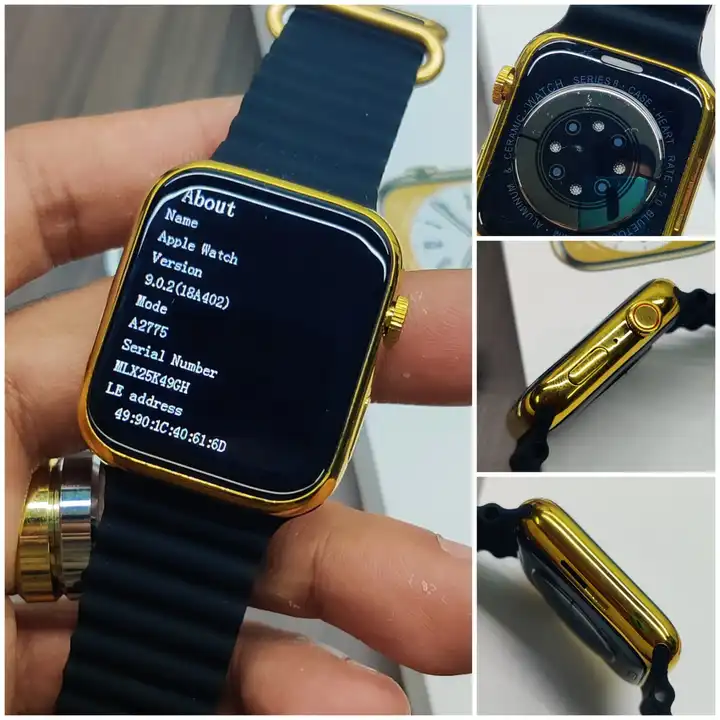 Series 8 Apple logo Smart Watch gold uploaded by business on 9/9/2023