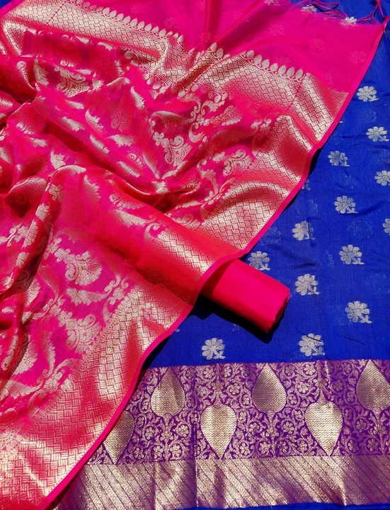 banarasi silk 3 pcs suit uploaded by shaeen fabrics on 9/9/2023