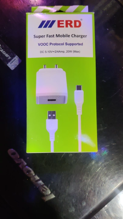 ERD Super Fast Mobile Charger VOOC Protocol Supported C type  uploaded by Trivedi mobile Plaza on 9/9/2023