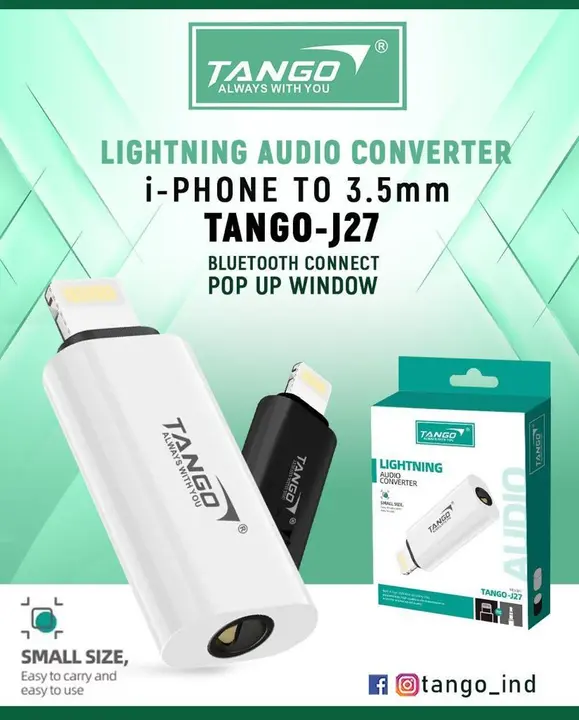 Tango-j27  lighting  audio converter  IPhone  uploaded by Jagidar Enterprise on 9/9/2023