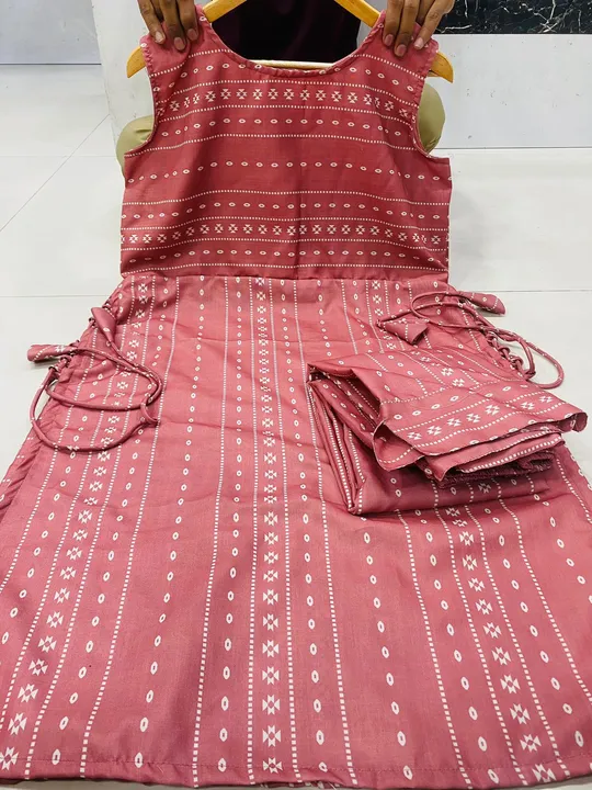 *Mox Creation Launching New Sleev Less Kurti Pent Set *

*FABRIC DETAILS*
Kurti       Sleev Less Cot uploaded by Villa outfit on 9/9/2023